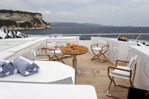 Enjoy cocktails on deck with stunning cliffside views and the vast ocean stretching before you.