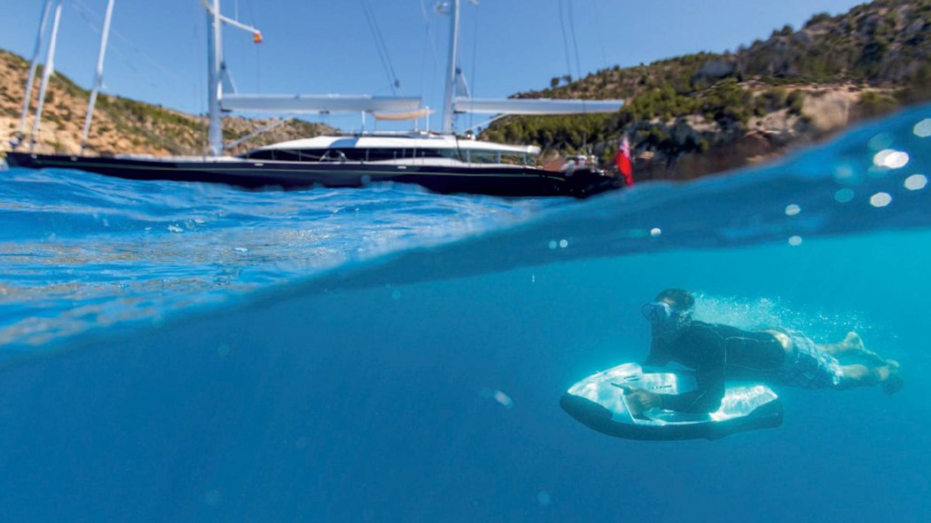 Easy water days under sail