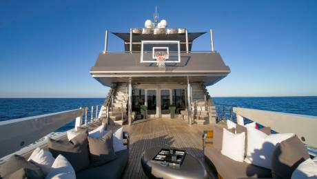 Expansive deck space