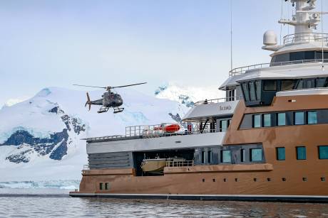 Two helicopters on board